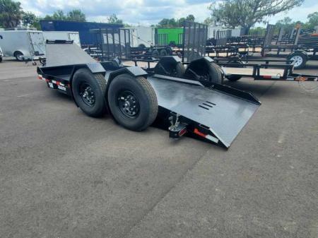 Used 2025 Sure-Trac 7X14 DROP DECK Equipment Trailer 15400 LB GVWR
