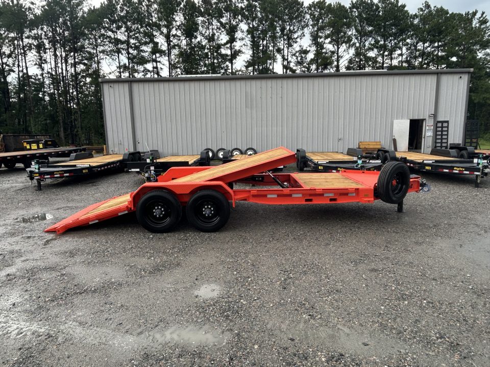 New 2027 Diamond C HDT210 Tilt Trailer, 82x20 (16ft+4ft) HUGE 10K Super Single Axles, Hydraulic Jack, #18460 Payload