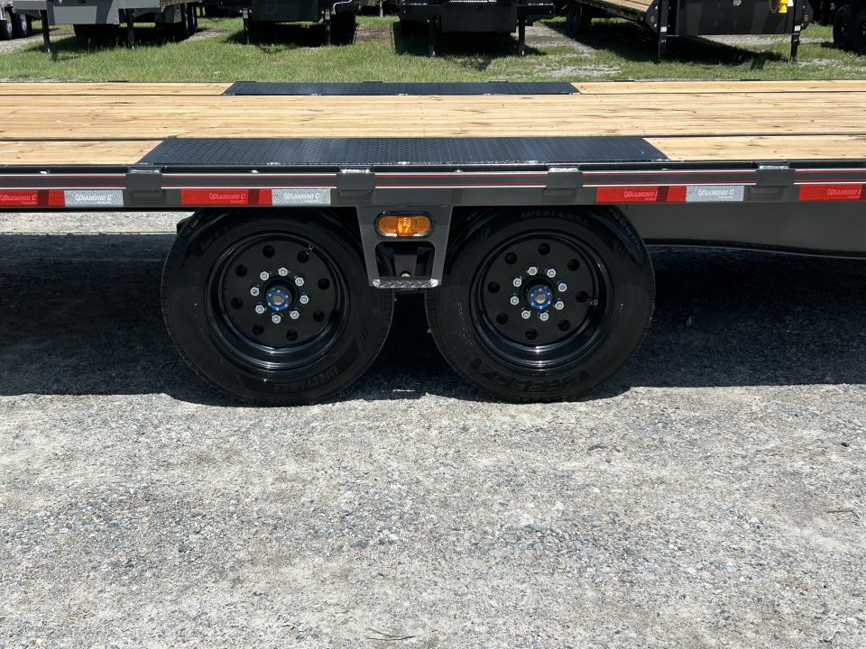 New 2027 Diamond C DET208 Tilt Trailer, 8.5x24 (20ft+4ft) Tilt with 8K Axles, #12,700 Payload