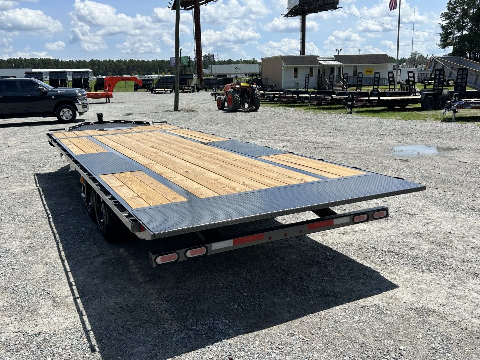 New 2027 Diamond C DET208 Tilt Trailer, 8.5x24 (20ft+4ft) Tilt with 8K Axles, #12,700 Payload