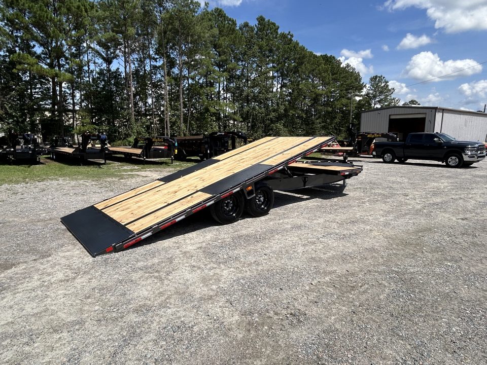 New 2027 Diamond C DET208 Tilt Trailer, 8.5x24 (20ft+4ft) Tilt with 8K Axles, #12,700 Payload
