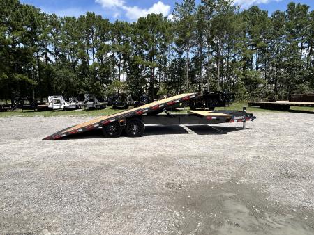 New 2027 Diamond C DET208 Tilt Trailer, 8.5x24 (20ft+4ft) Tilt with 8K Axles, #12,700 Payload