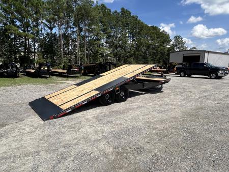 New 2027 Diamond C DET208 Tilt Trailer, 8.5x24 (20ft+4ft) Tilt with 8K Axles, #12,700 Payload