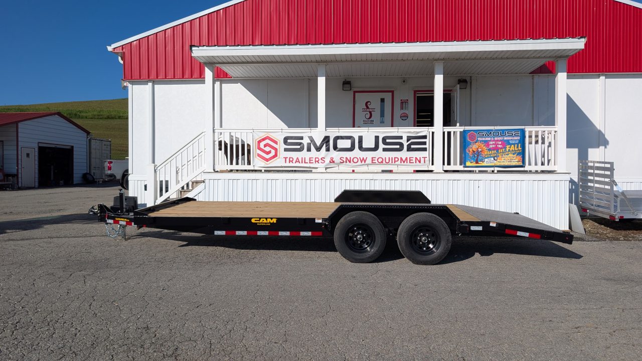 New 2026 CAM Superline 20' HD Wood Deck Car Hauler w/ DS Removable Fender