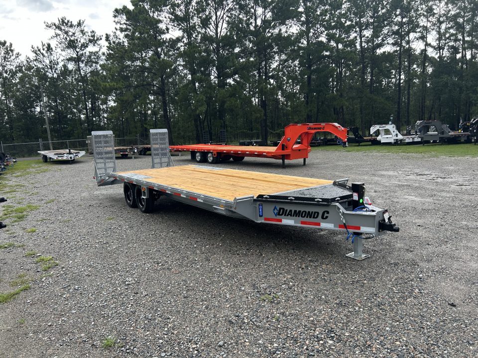 New 2027 Diamond C DEC208 Deckover Trailer, 8.5x24 ( 19ft Deck +5ft Dovetail ) , 8K Axles, #13,340 Payload