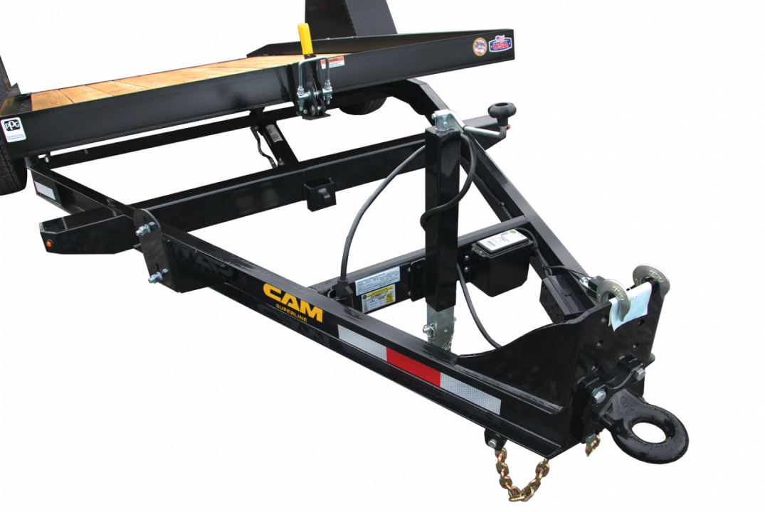 New 2027 CAM SUPERLINE 19' (4+15) Lo Pro Split Tilt Trailer w/ Pallet Fork Carrier