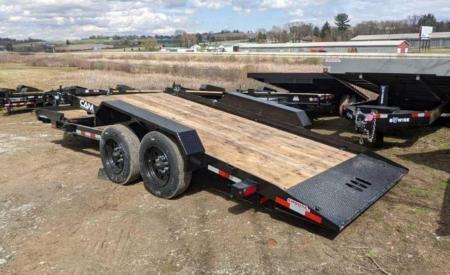 New 2027 CAM SUPERLINE 19' (4+15) Lo Pro Split Tilt Trailer w/ Pallet Fork Carrier