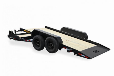 New 2027 CAM SUPERLINE 19' (4+15) Lo Pro Split Tilt Trailer w/ Pallet Fork Carrier