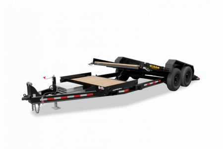 New 2027 CAM SUPERLINE 19' (4+15) Lo Pro Split Tilt Trailer w/ Pallet Fork Carrier