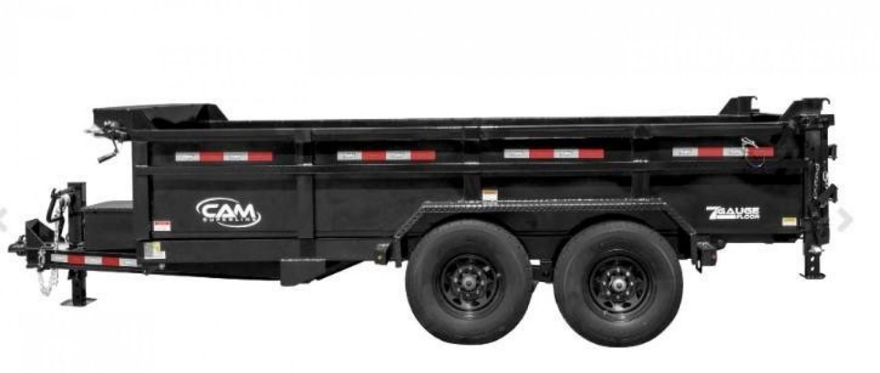 New 2026 CAM Superline 6'10" x 12' HD "BEAST" Lo Pro Equipment Dump w/ Underbody Ramps
