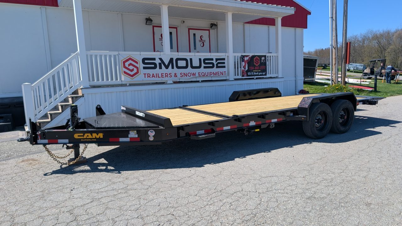 New 2027 CAM SUPERLINE 22' (4+18) HD "BEAST" Lo Pro Split Tilt Trailer (10K AXLES)
