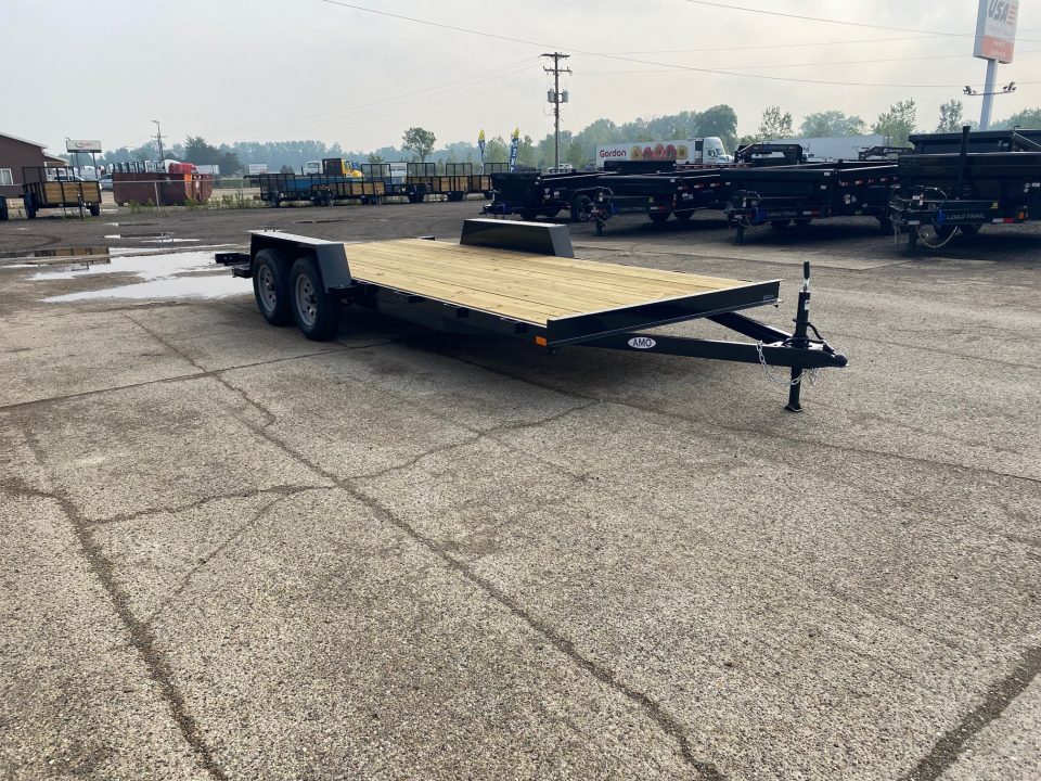 New 2026 AMO 82x18 TA1 Flat Deck 7k Car Hauler