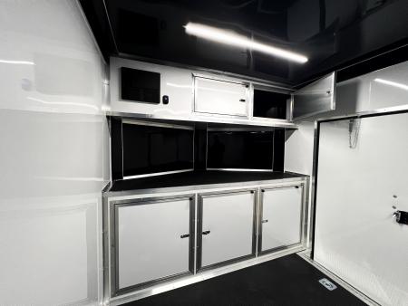 New 2027 SPARTAN 8.5X26 + 2ft V nose/ Finished Interior / Race Package / Torsion Axles/ Blackout / Ext. Tongue - 9990GVW