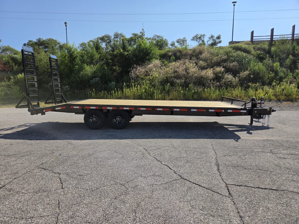 New 2027 Quality Steel and Aluminum 102" x 24' 14K Flatbed Deckover Trailer #272575 Deckover Trailer