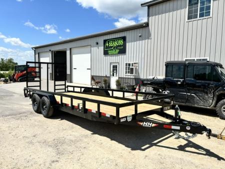 New 2027 H&H Trailers 82 X20' 9.9K HD 5' TALL LADDER GATE Utility Trailer
