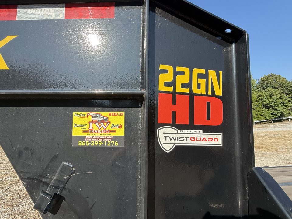 Used 2026 Big Tex 22GN-40 Flatbed Trailer, 35+5, MEGA RAMPS, 2 SPD JACKS, SPARE TIRE
