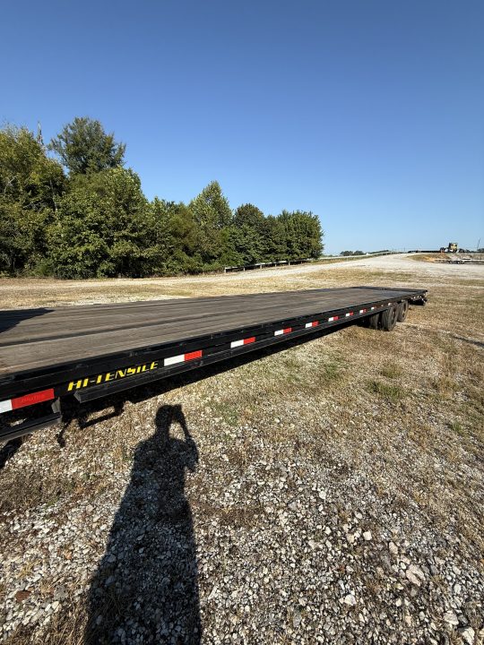 Used 2026 Big Tex 22GN-40 Flatbed Trailer, 35+5, MEGA RAMPS, 2 SPD JACKS, SPARE TIRE