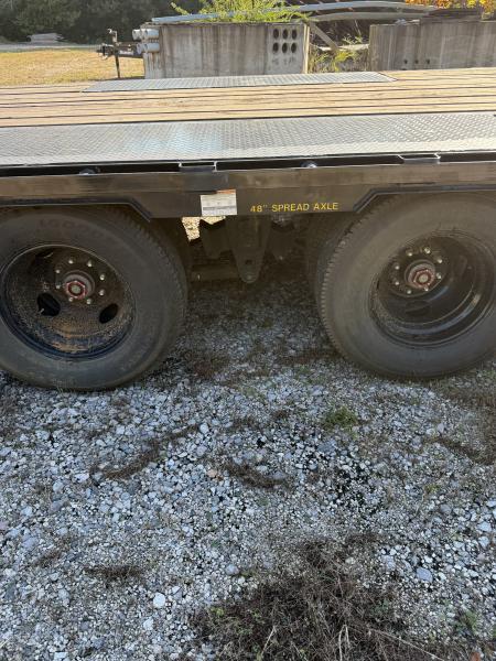 Used 2026 Big Tex 22GN-40 Flatbed Trailer, 35+5, MEGA RAMPS, 2 SPD JACKS, SPARE TIRE