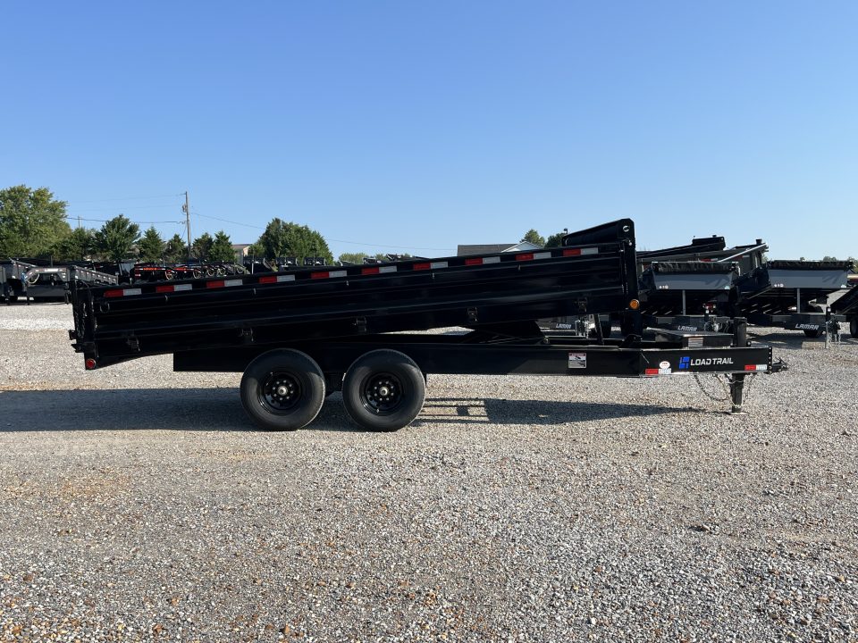 New 2026 Load Trail 96"X16' Fold Down Sides 14K Dump Trailer