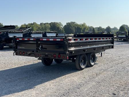 New 2026 Load Trail 96"X16' Fold Down Sides 14K Dump Trailer