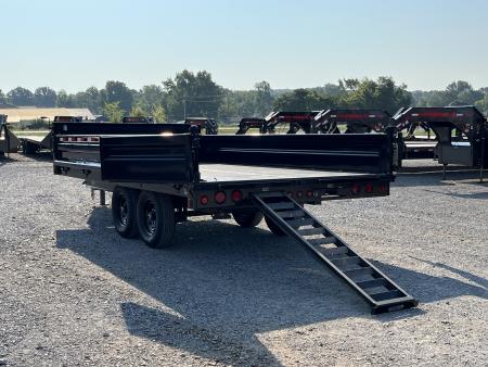 New 2026 Load Trail 96"X16' Fold Down Sides 14K Dump Trailer