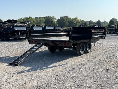 New 2026 Load Trail 96"X16' Fold Down Sides 14K Dump Trailer