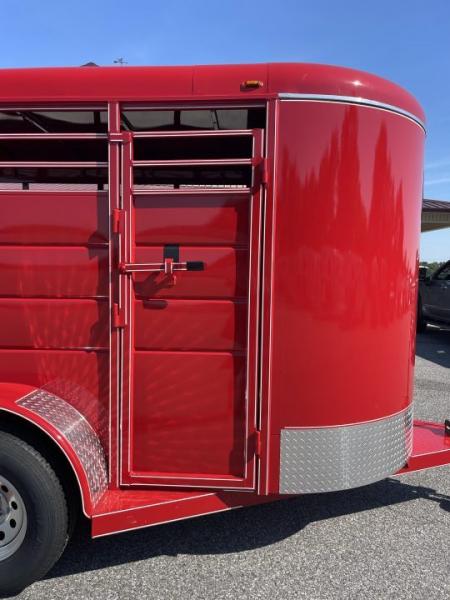 New 2027 Calico Trailers 12'x6'x6'6"BP STOCK Stock / Stock Combo Trailer