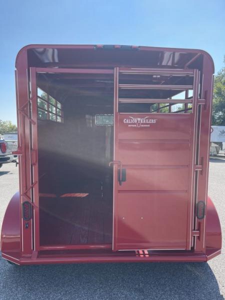 New 2027 Calico Trailers 12'x6'x6'6"BP STOCK Stock / Stock Combo Trailer