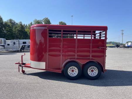 New 2027 Calico Trailers 12'x6'x6'6"BP STOCK Stock / Stock Combo Trailer