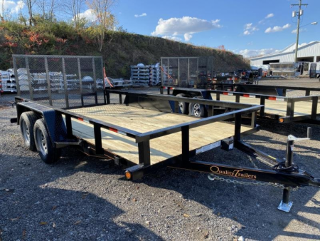 New 2027 Quality 7x14 HD General Duty Utility Trailer w/ No Dove