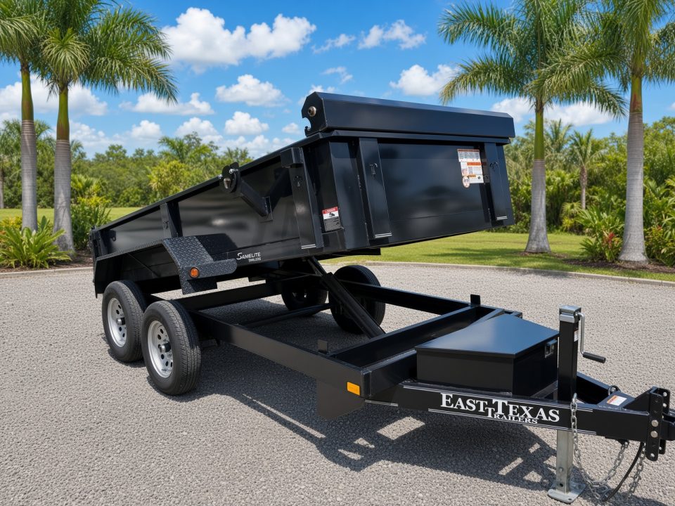 Used 2025 East Texas Trailers 5X12 DUMP W/2' SIDES Dump Trailer