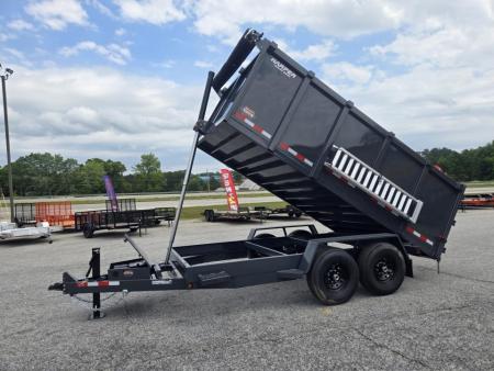 New 2027 PROSPECTOR 7X14 14K TELESCOPING DUMP TRAILER WITH 4' WALLS AND SPARE TIRE