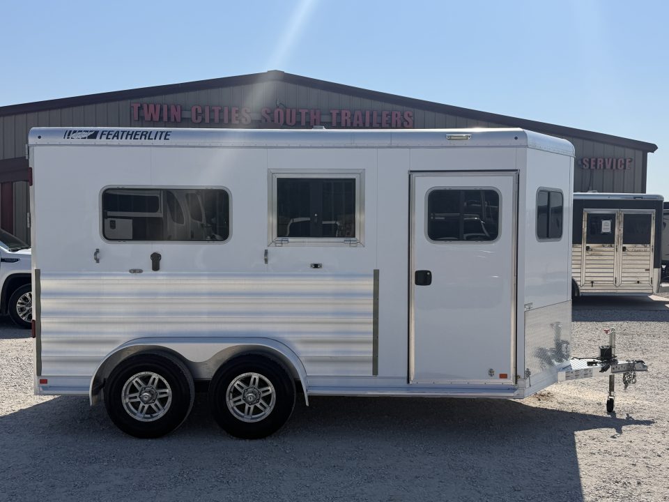 Used 2024 Featherlite 2 Horse Bumper Pull Horse Trailer