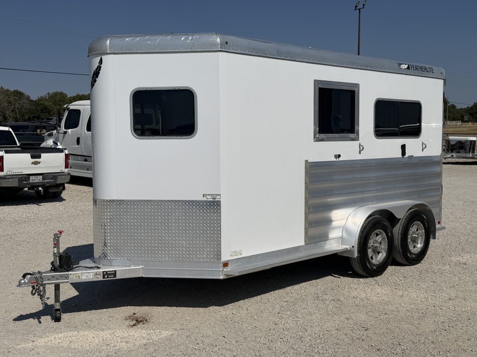 Used 2024 Featherlite 2 Horse Bumper Pull Horse Trailer
