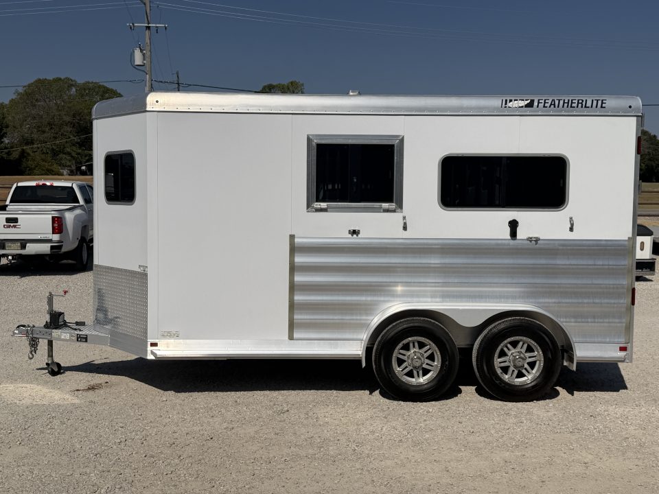 Used 2024 Featherlite 2 Horse Bumper Pull Horse Trailer
