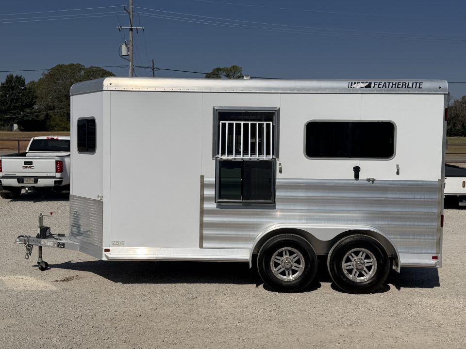 Used 2024 Featherlite 2 Horse Bumper Pull Horse Trailer