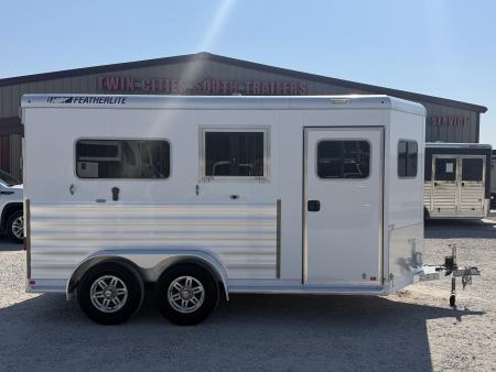 Used 2024 Featherlite 2 Horse Bumper Pull Horse Trailer