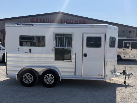 Used 2024 Featherlite 2 Horse Bumper Pull Horse Trailer