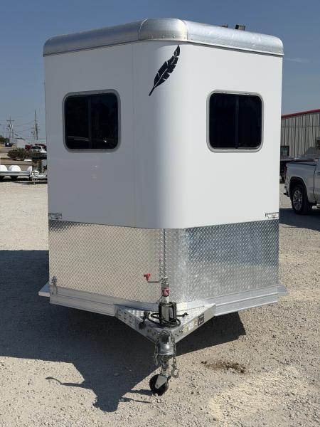 Used 2024 Featherlite 2 Horse Bumper Pull Horse Trailer