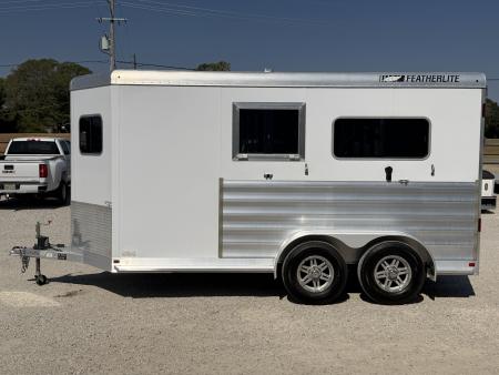 Used 2024 Featherlite 2 Horse Bumper Pull Horse Trailer