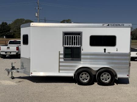 Used 2024 Featherlite 2 Horse Bumper Pull Horse Trailer