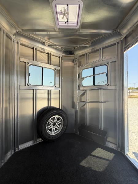 Used 2024 Featherlite 2 Horse Bumper Pull Horse Trailer