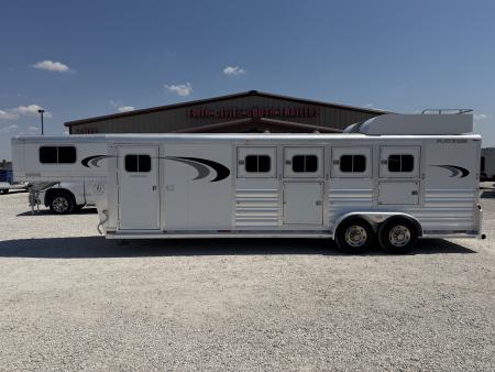 Used 2015 Platinum 4 Horse Gooseneck Horse Trailer
