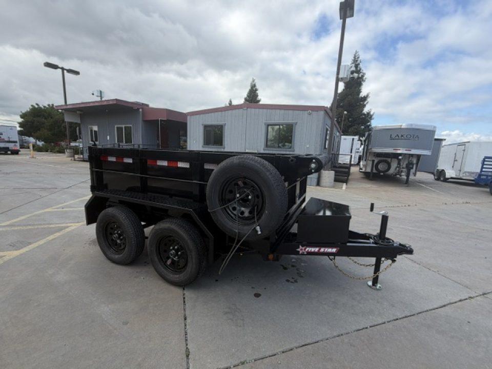 New 2027 Five Star Trailers DT58064 D7 5FT X 8FT 7K GVW Dump Trailer