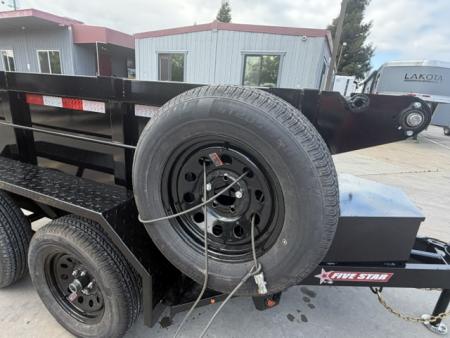 New 2027 Five Star Trailers DT58064 D7 5FT X 8FT 7K GVW Dump Trailer