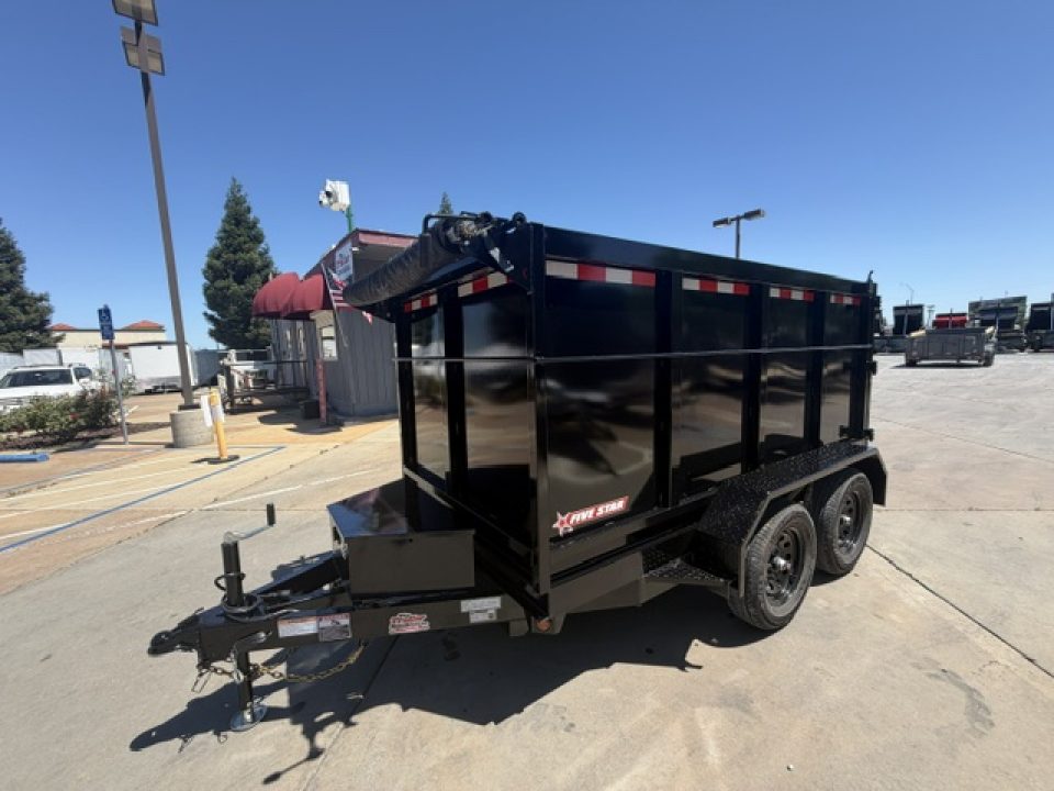 New 2027 Five Star Trailers DT510098 D7 P4 5FT X 10FT 7K GVW Dump Trailer