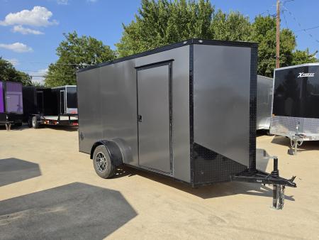 New 2027 New 6x12 SA Screwless Enclosed Trailer | Blackout | .08 Exterior | 1238