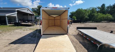 New 2026 Stealth Trailers 7x16 6'6" SILVER New Style W/Ramp Door Cargo / Enclosed Trailer