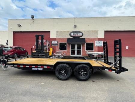 New 7 x 18 (16+2) Sure-Trac Equipment Trailer 14k