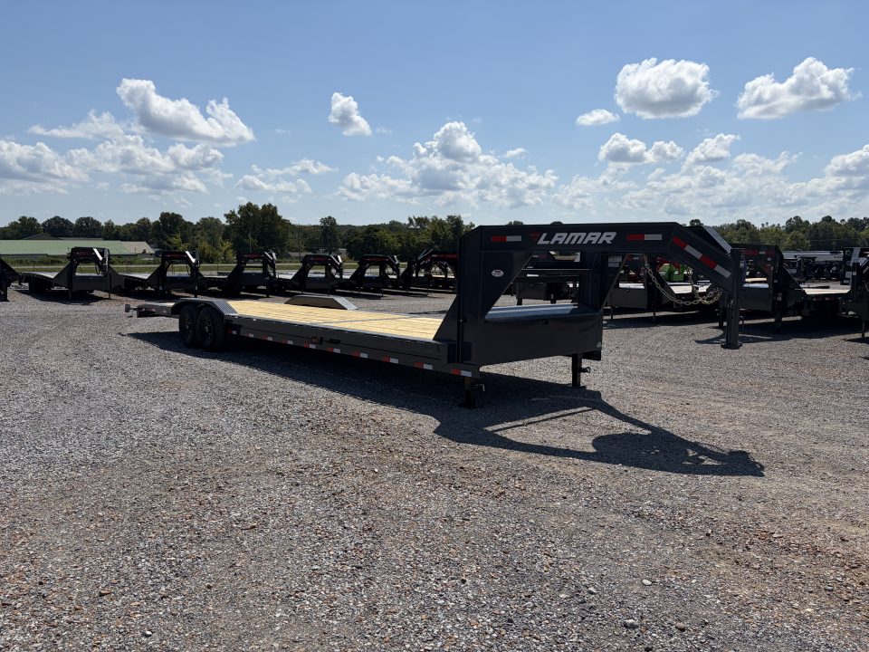 New 2027 Lamar 102" x 32' 14K GVWR Gooseneck Trailer
